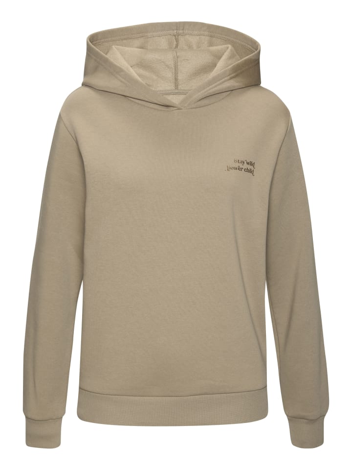 Kapuzenpullover in khaki
