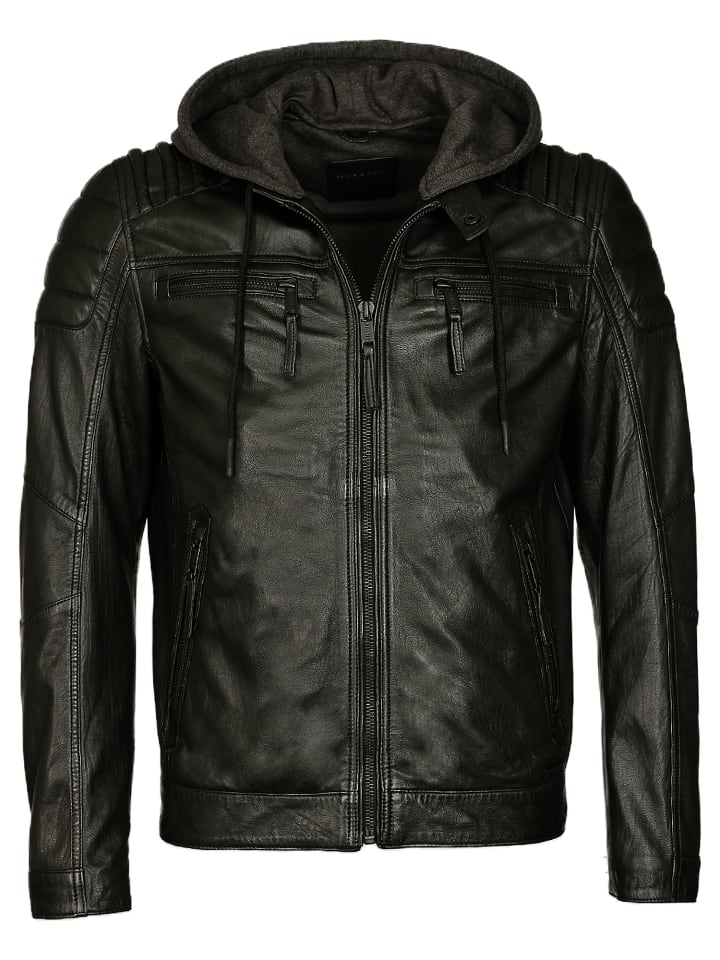 Lederjacke 31021306 in schwarz