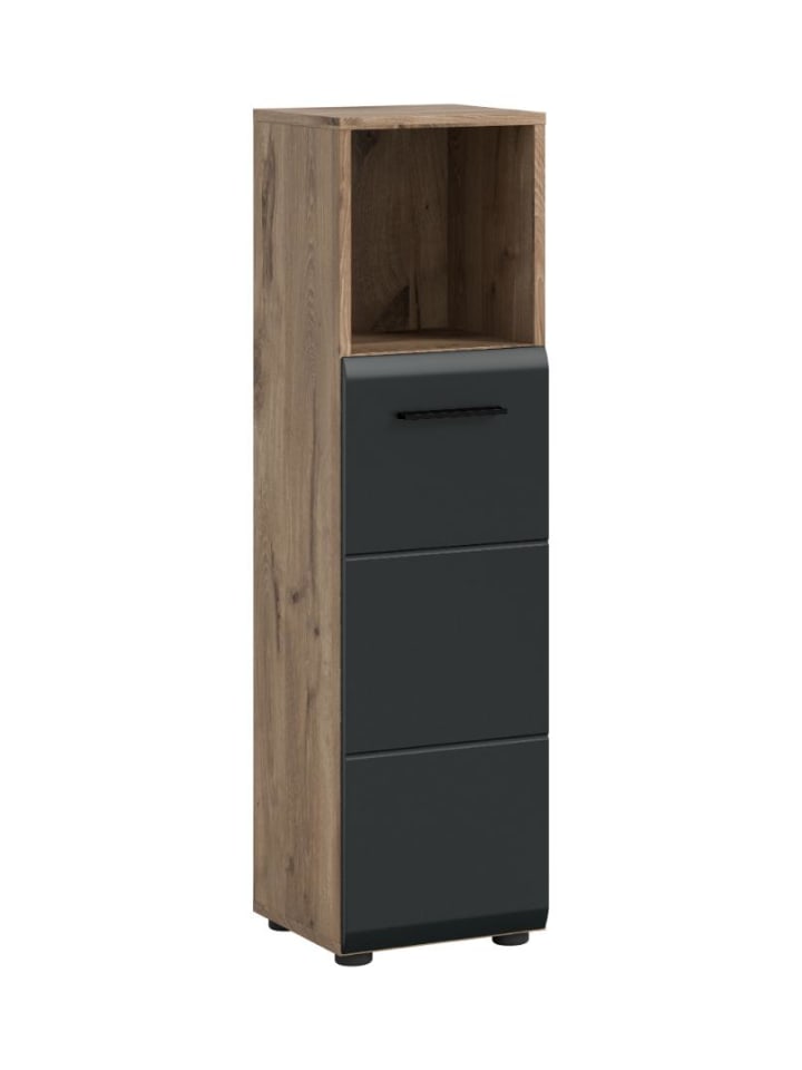 Badschrank Ice Schwarz 30 x 30 cm