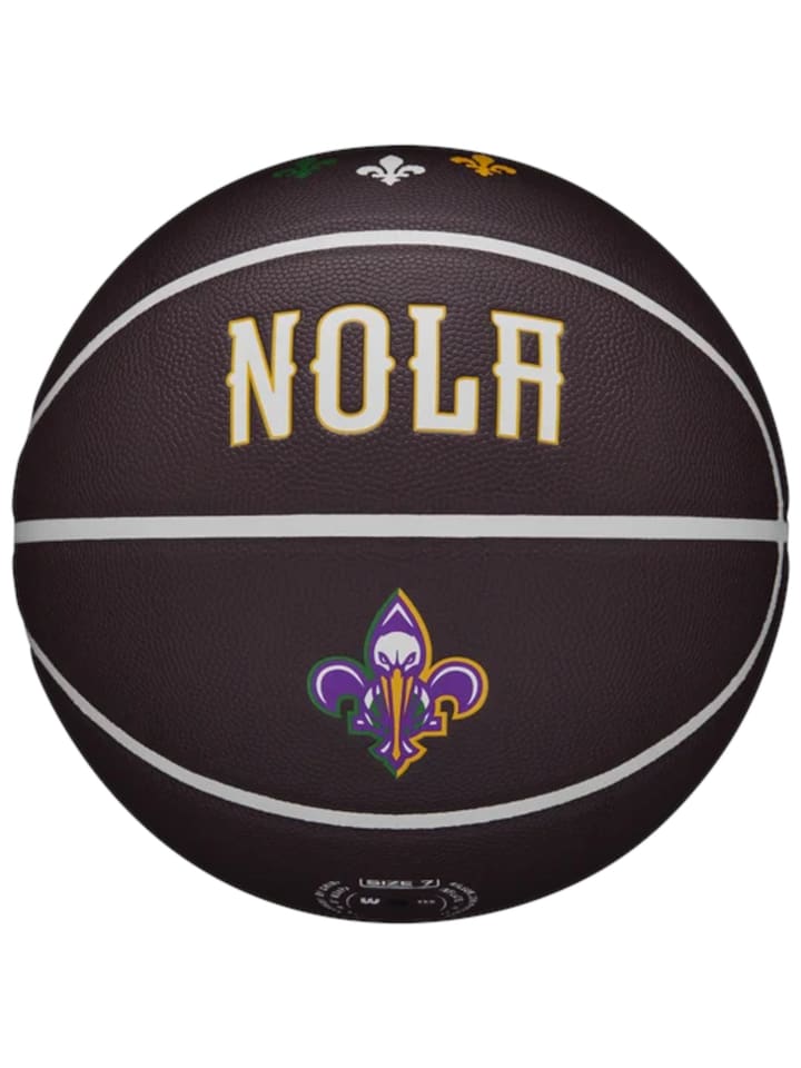 Wilson NBA Team City Collector New Orleans Pelicans Ball in Braun
