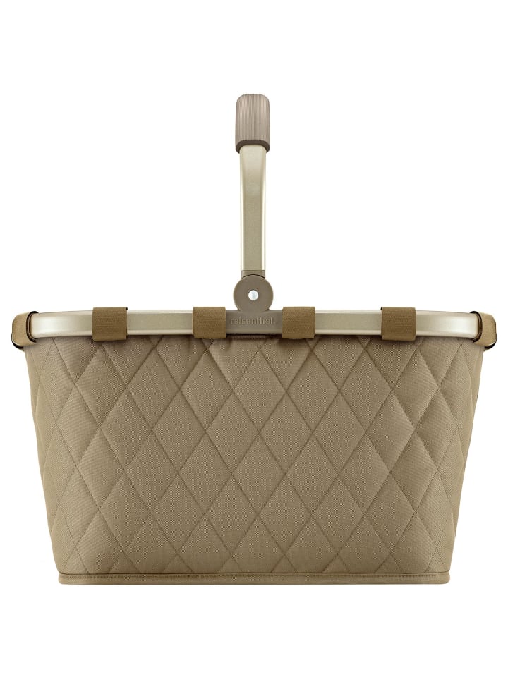 Carrybag Shopper Tasche 48 cm frame rhombus olive