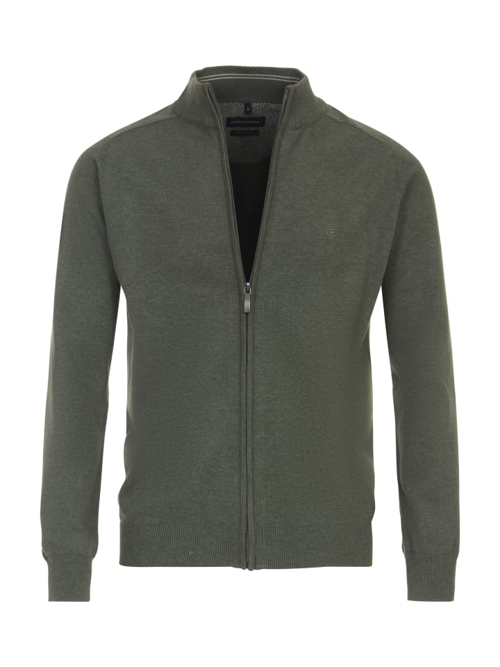 Strickjacke in Olive