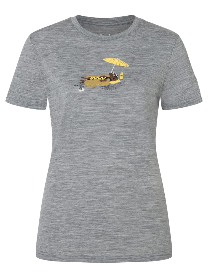 W HOT DOG TEE in grau