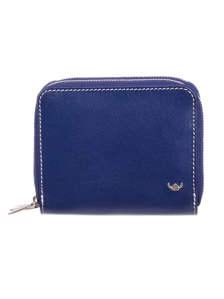 Venezia Reißverschlussbörse Zipped coin pocket Geldbörse Damen Dunkelblau