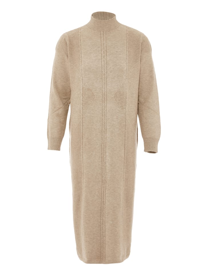 Damen Strickkleid in Beige