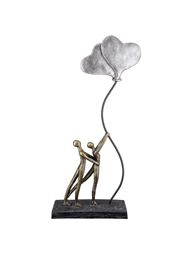Skulptur Love Balloon bronzefarben - (H) 48 cm