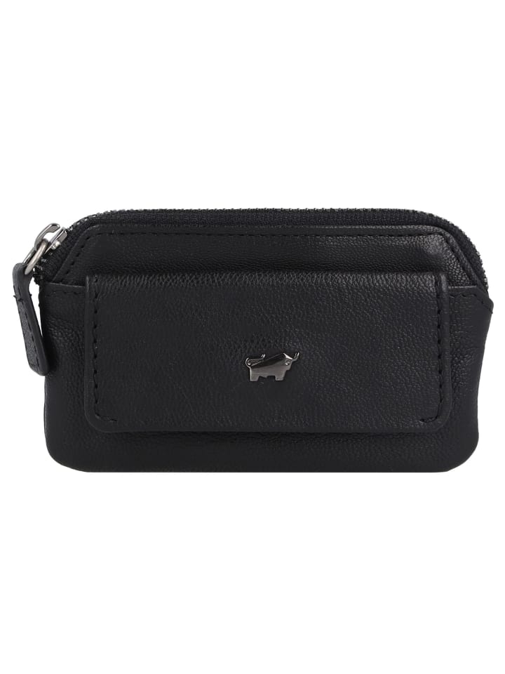 Anna Schlüsseletui Leder 11 cm schwarz