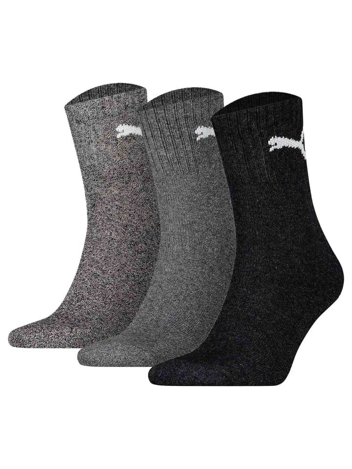 Socken 3er Pack in Grau