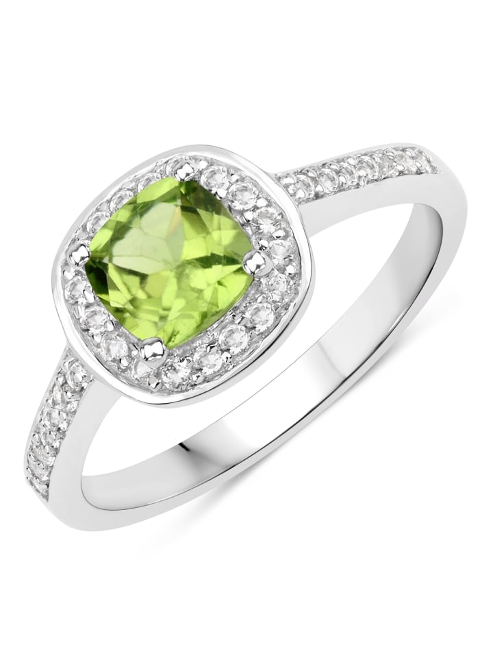 Ring aus Sterling Silber aus Peridot in silber