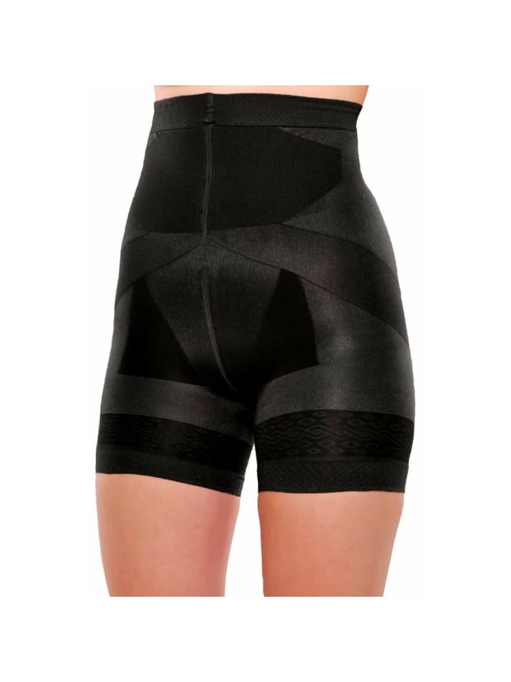 Push-Up Shorts 140 DEN formgebende, elastische Short in Schwarz