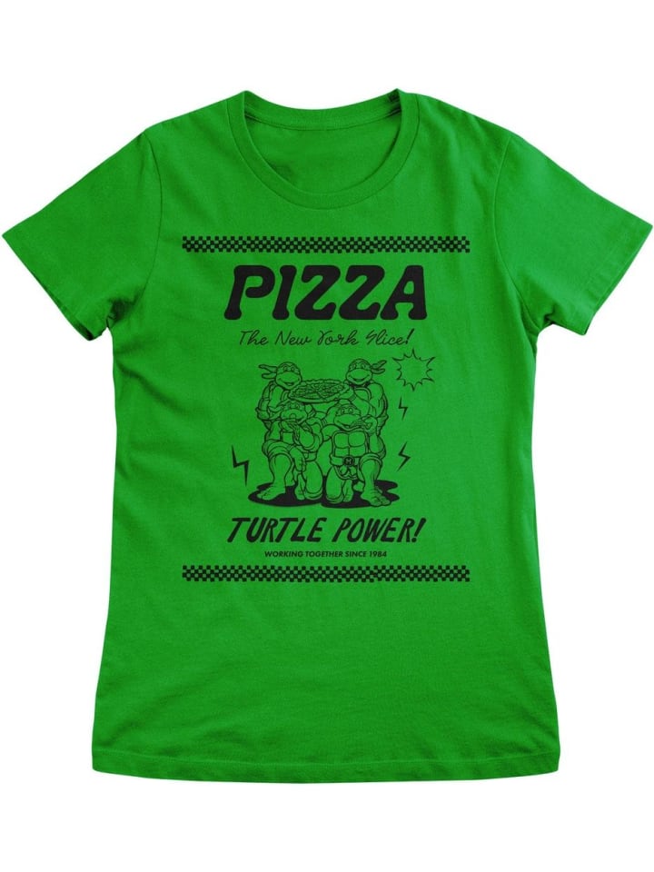Shirt "The New York Slice Girly Tee" in Grün