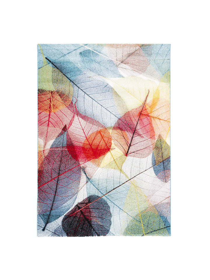 Teppich Faro Tropical Blätter in bunt