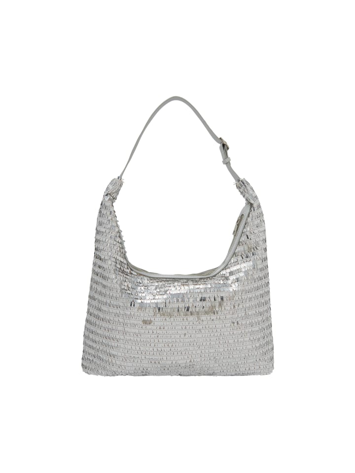 Women Hobo Bag in Silver