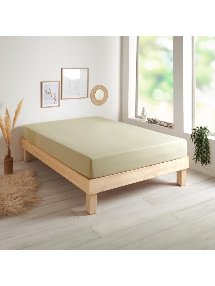 Spannbettlaken Single Jersey in taupe