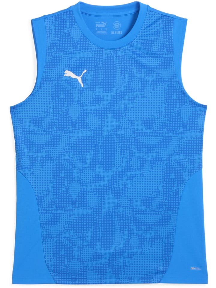 Sportshirt "TeamCUP Training Sleeveless Jersey" in Blau
