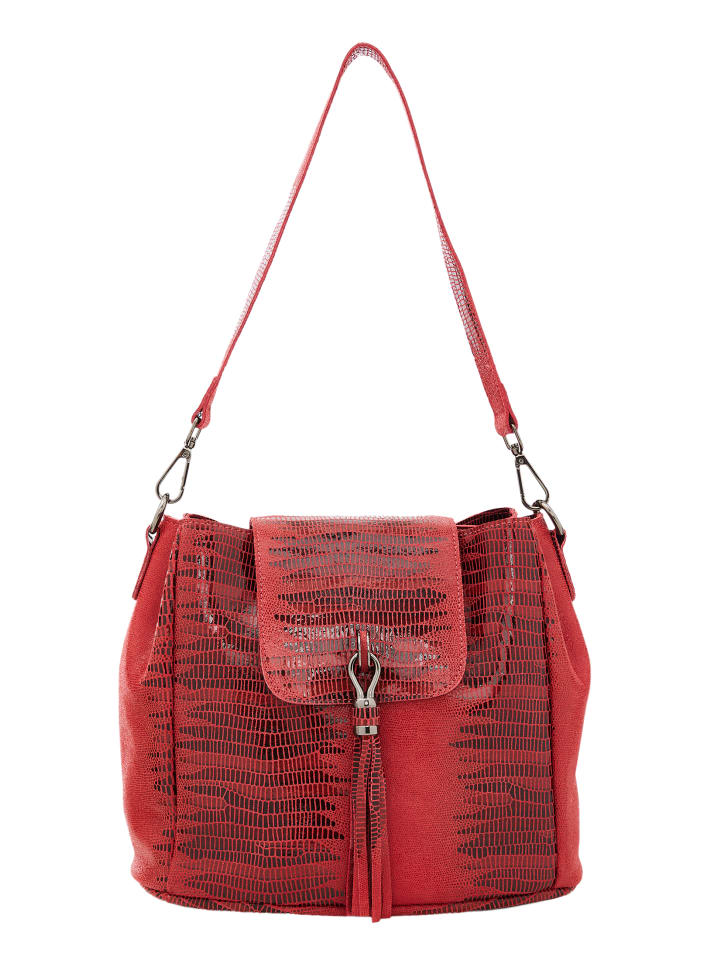 Damen Schultertasche in Rot