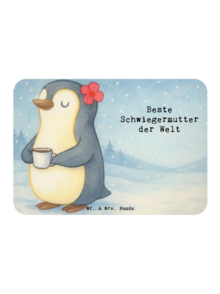 Magnet Pinguin Beste Schwiegermutter der Welt D... in Weiß