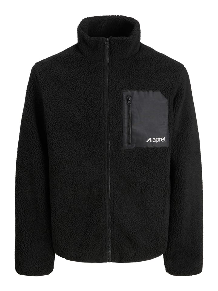 Teddyfell Jacke in Black