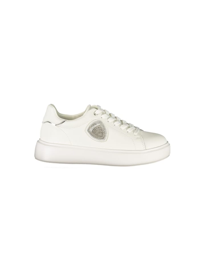 Weiß Leder Damen Sneaker