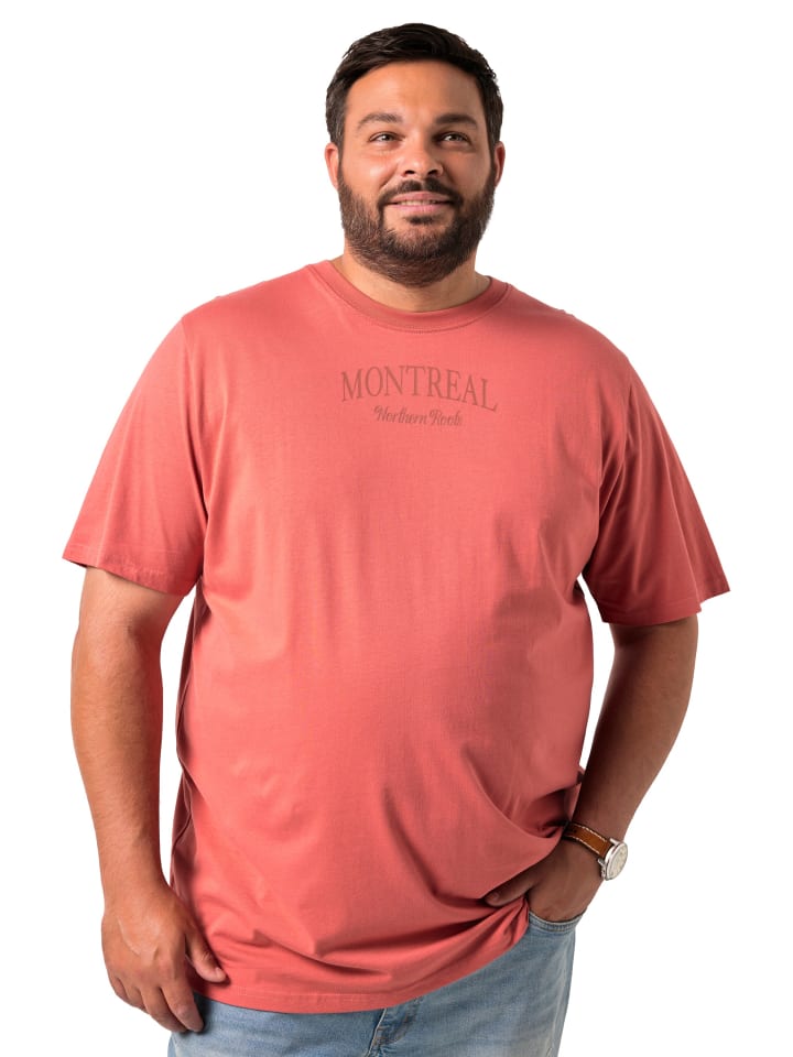 Kurzarm T-Shirt in rouge