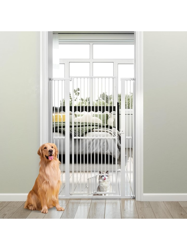 Türschutzgitter Hunde in Weiß