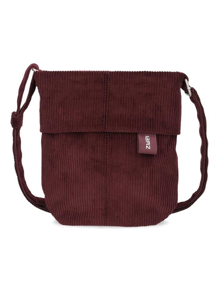 Mademoiselle.M Umhängetasche 22 cm cord bordeaux