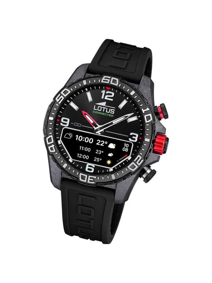 Multifunktion-Armbanduhr Lotus Multifunktion schwarz groß (ca. 45mm)
