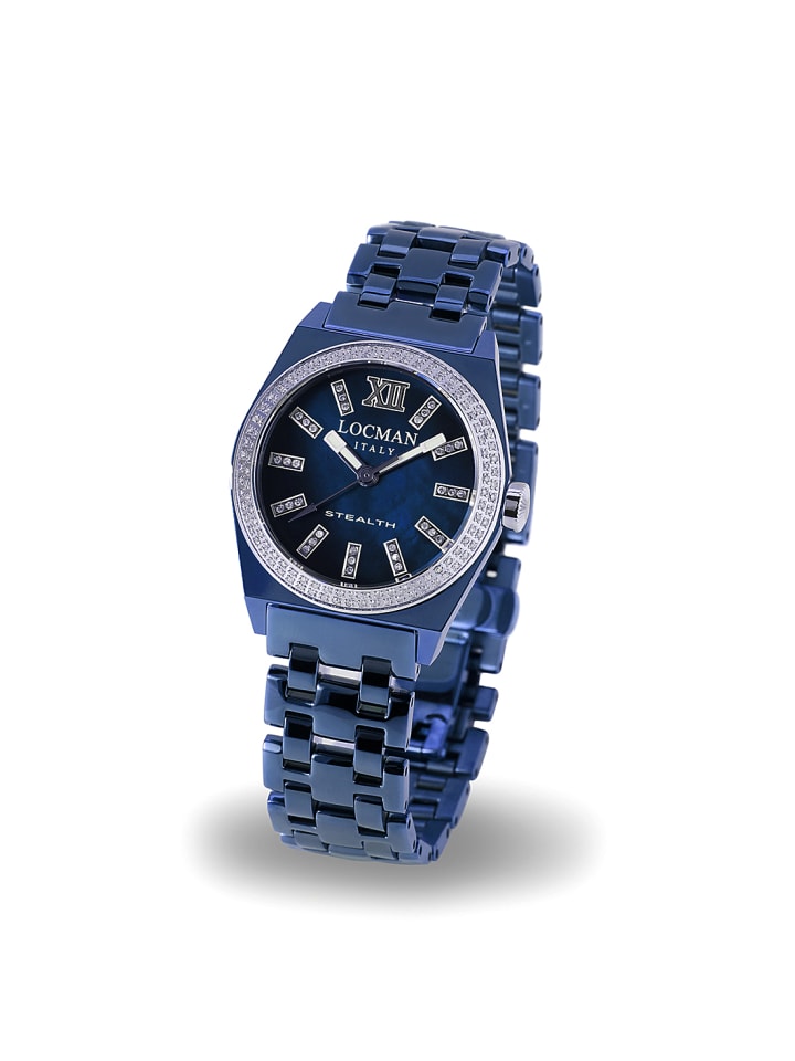 Damenuhr "Stealth mit Diamanten 1,76 ct. 0204PB" in Blau