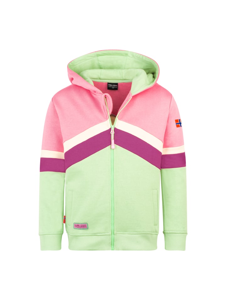 Sweatjacke Flekkefjord in candy pink/fresh berry