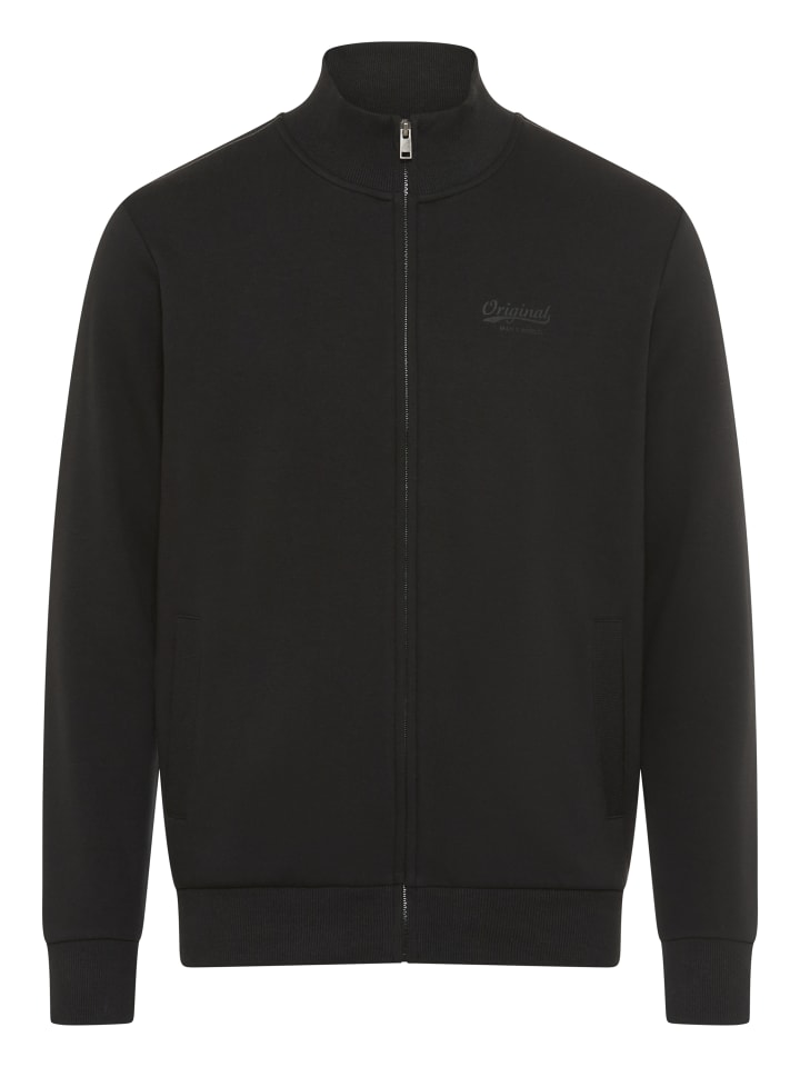 Sweatjacke in schwarz