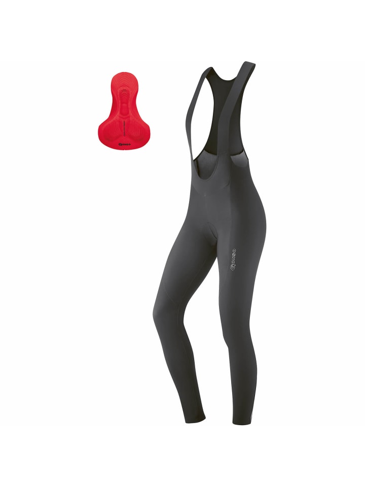 Bike Thermo-Trägerhose Sitivo Red in Rot