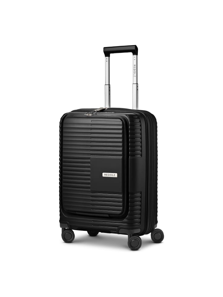 Essentials 17 2.0 4 Rollen Kabinentrolley 55 cm Laptopfach mit Dehnfalte black