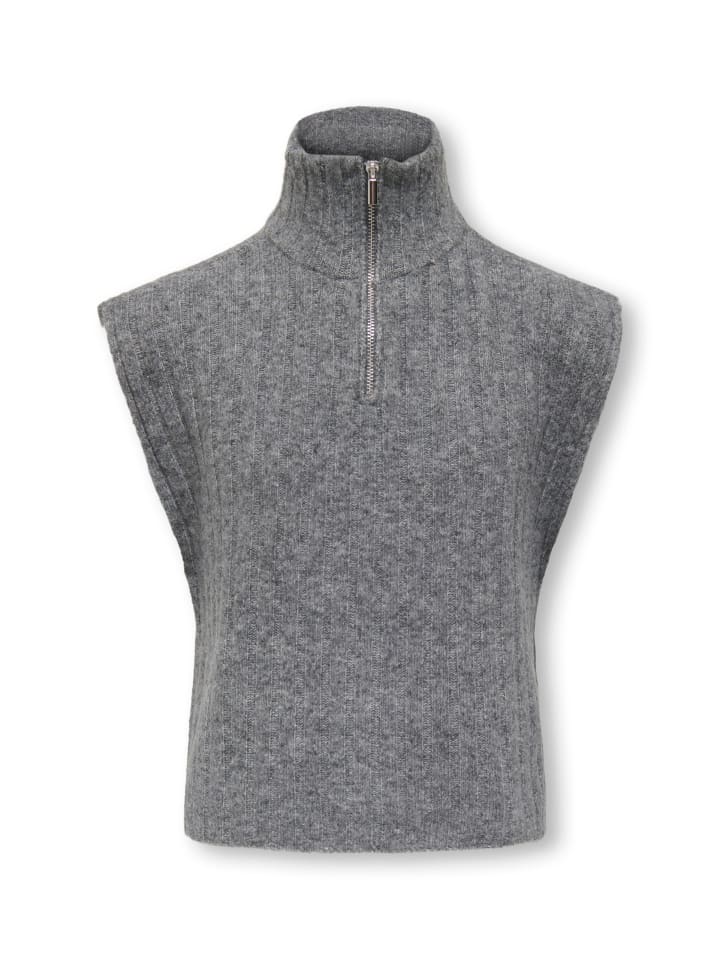 Westover KOGJEANETT LIFE SL RIB ROLL VEST in medium grey melange