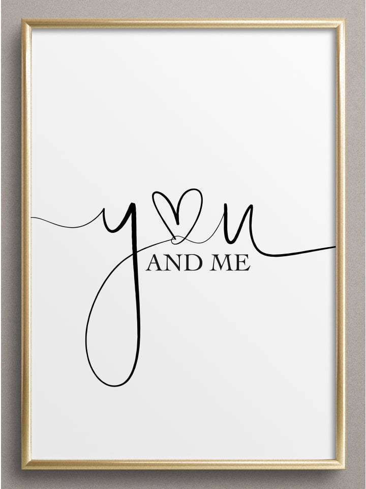 Poster / Kunstdruck "You and me" I Ohne Rahmen