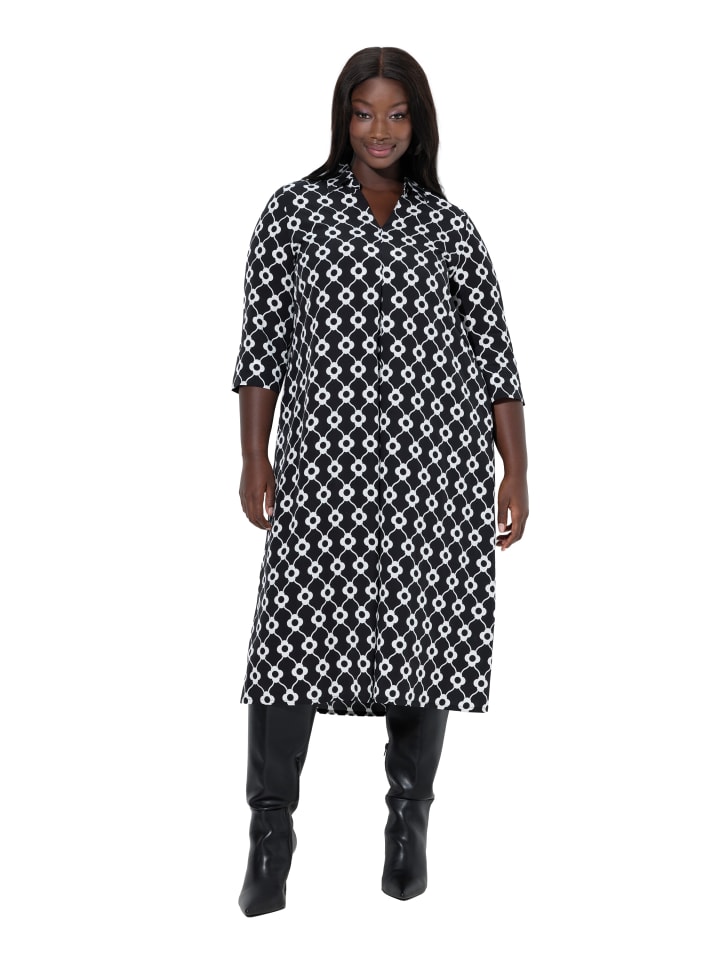 Midikleid in schwarz