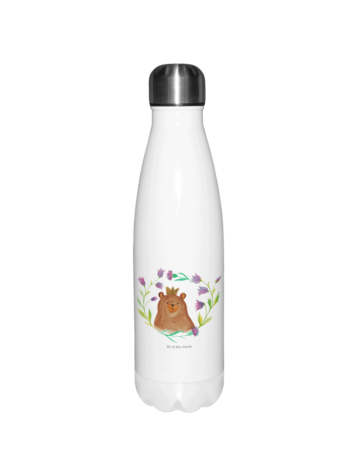Sportflasche Bär Königin ohne Spruch in Weiß