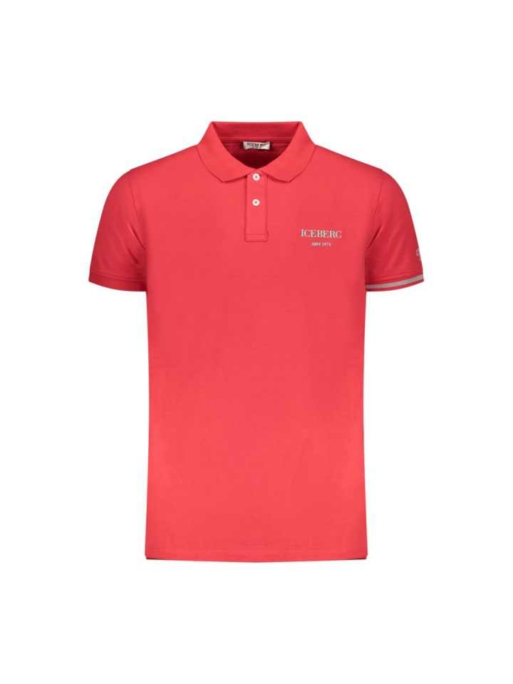 Rot Baumwolle Herren Polo Hemd
