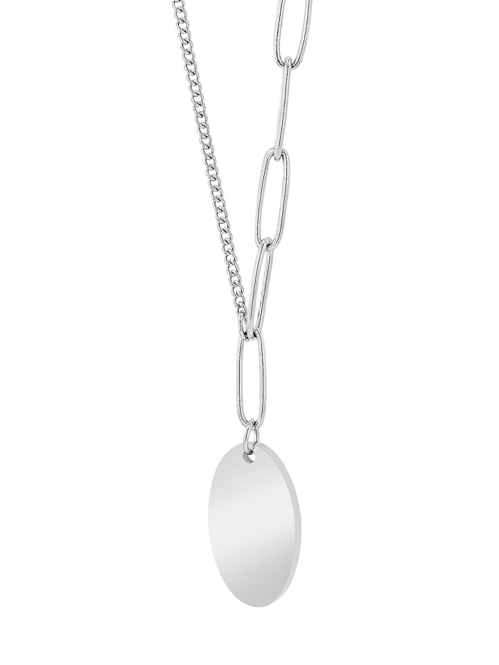 Unisex Halskette mit Anhänger – aus Edelstahl in silber