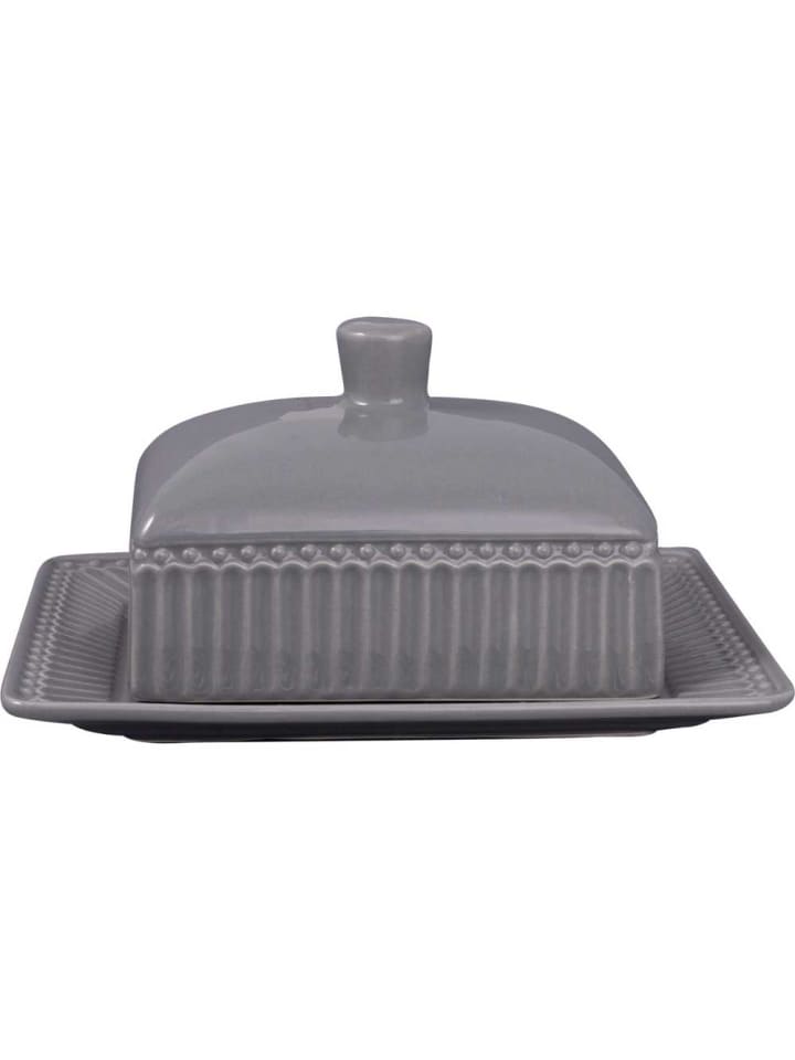 Butterdose ALICE STONE GREY Grau Medium 17x14 cm