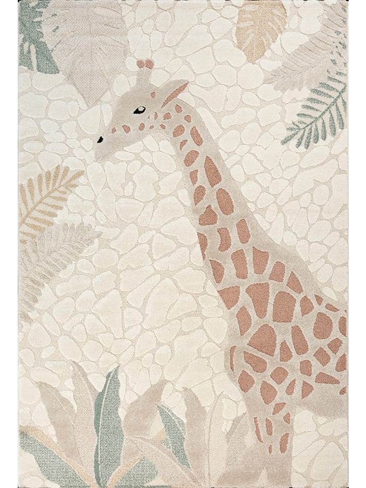 Kinderteppich Jungle Kids A in Creme