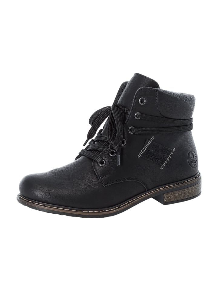 Komfort Stiefeletten in Schwarz