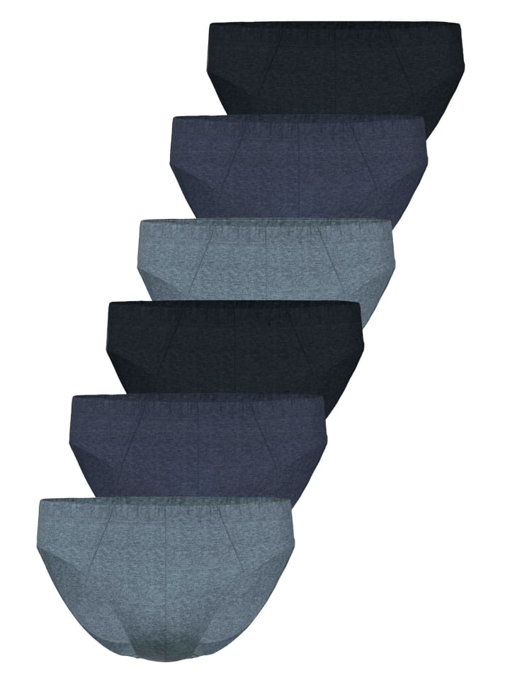 Seidensticker 6er Pack Herren Mini Slip in navy-dark jeans-jeans