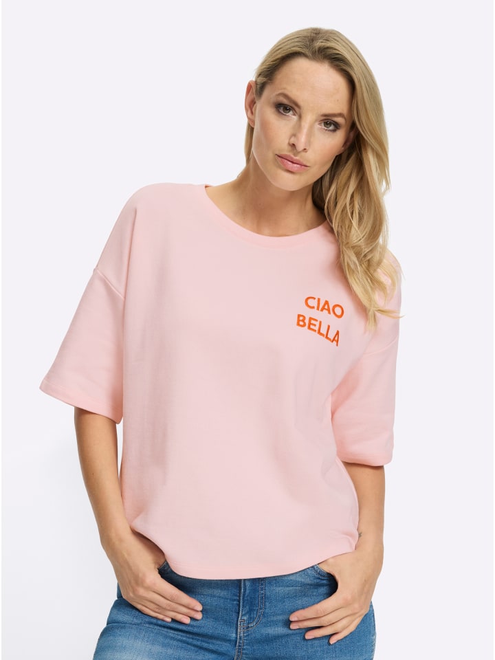 Sweatshirt in hellrosé