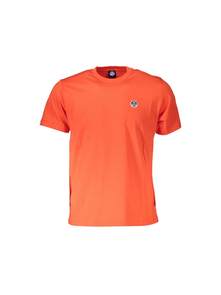 Rot Baumwolle Herren T-Shirt