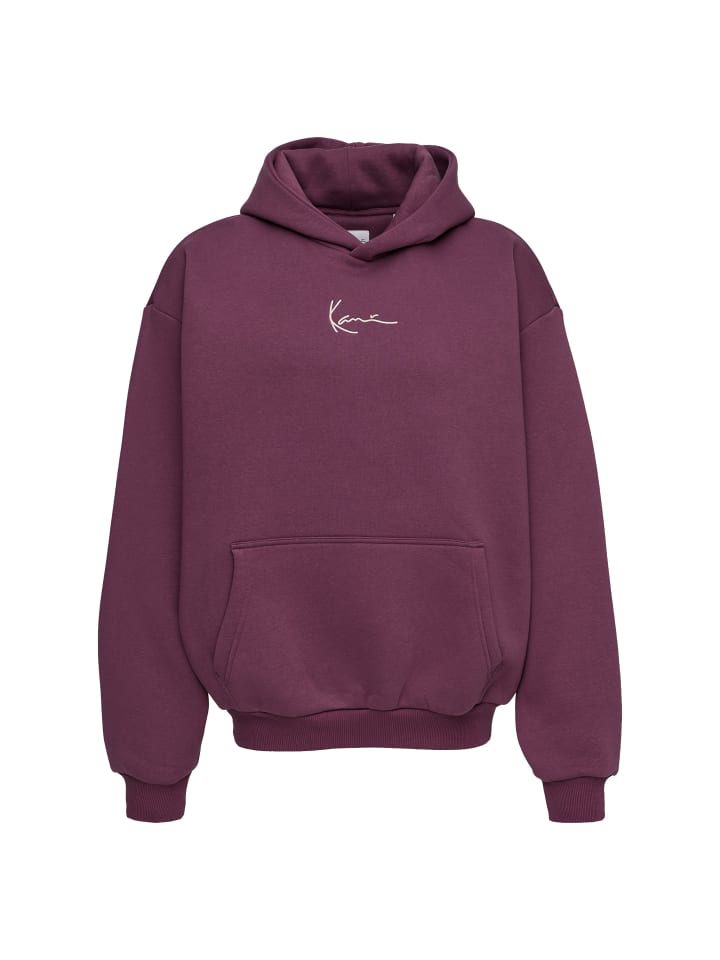 Small Signature Essential Oversized Hoodie in Violett