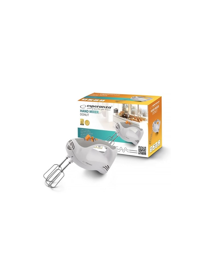 Donut Handmixer mit Edelstahl Rührbesen