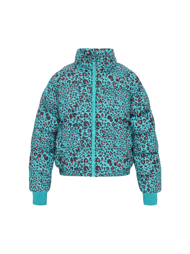 Women Jacket in turquoise multicolor