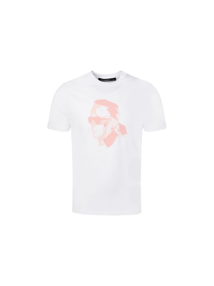 T-Shirt 755400 in weiss/orange