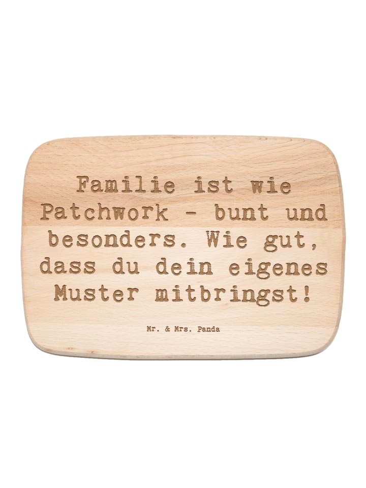 Servierbrett Holz Spruch Adoptivkind Patchworkf... in Transparent