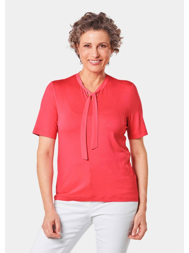Shirt mit Schluppe in dahlie